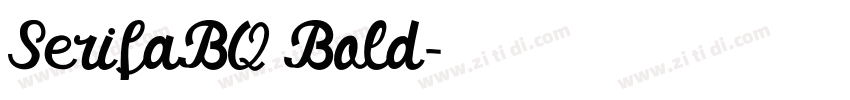 SerifaBQ Bold字体转换